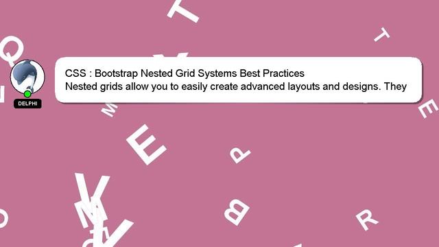 CSS : Bootstrap Nested Grid Systems Best Practices смотреть онлайн