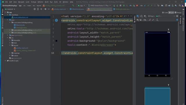 Make a Simple Birthday Wishing App in Android Studio | Part 2 | Android Development Tutorial 2022 смотреть онлайн