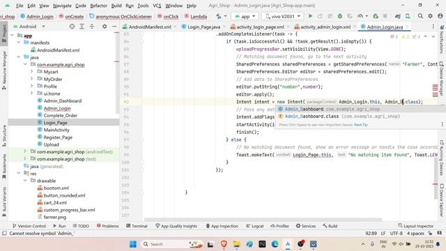 Agri Shop App Design Android Studio with Java Language | Part -5 College Project with Source Code смотреть онлайн
