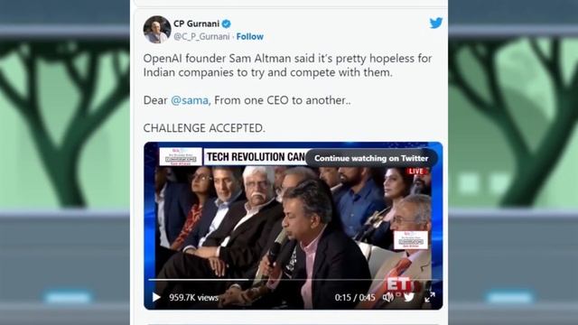 OpenAI CEO ne kia India ko challenge can't make like ChatGPT | Challenge Taken смотреть онлайн