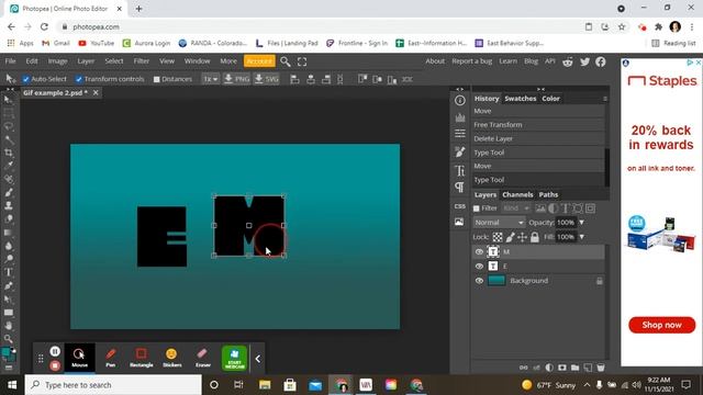 How to Create a Simple GIF File in Photopea смотреть онлайн