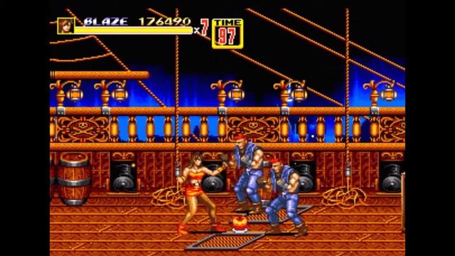 Sega Mega Drive 2 (Smd) 16-bit Streets of Rage 2  (Bare Knuckle 2) Stage 3