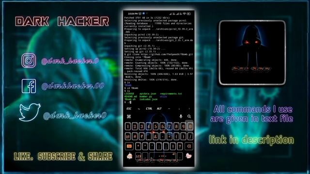 SMS Bomber in termux | PRANK your friend with 500+ SMS | @darkhacker0 смотреть онлайн