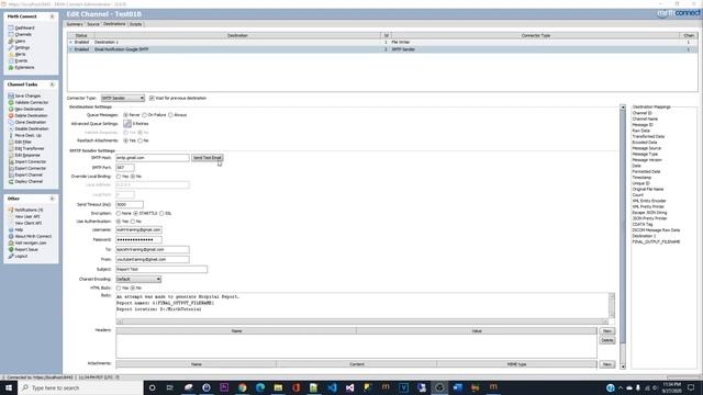 Mirth Connect Email Notification Using Gmail SMTP done смотреть онлайн