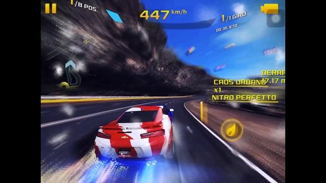 Asphalt 8 - Extreme cup - Chevrolet 2016 Camaro SS - 1:16.230 ST смотреть онлайн