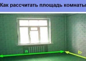 Как посчитать площадь комнаты.