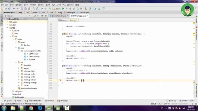 #5.4 - SQLite - DELETE | Lập trình Android cơ bản và nâng cao | Hùng Coder смотреть онлайн
