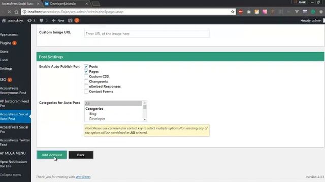 Premium WordPress Theme Social Auto Post - How to configure LinkedIn API | WordPress Tutorial смотреть онлайн