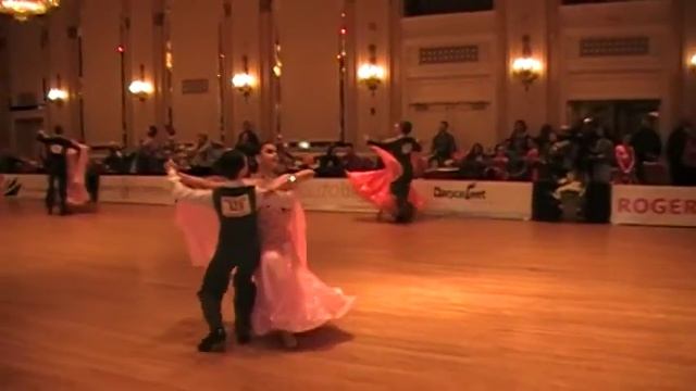 Crystal Leaf 2014 dancesport Championships. Youth and Junior Gold Standard.Quick Step. смотреть онлайн