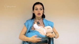 Слинг шарф, намотка 'Колыбель в КНК'   инструкция