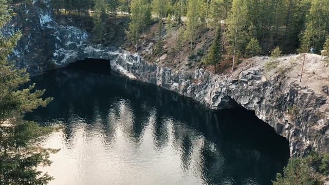 Карелия. Горный парк Рускеала. Мраморный каньон. Путешествие по России. смотреть онлайн