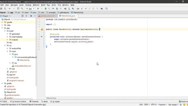 How To Push Code To Github From Android Studio In Easy Way In Telugu | Android Source Control Githu