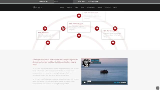 Stanum - Responsive Bootstrap WordPress Theme смотреть онлайн