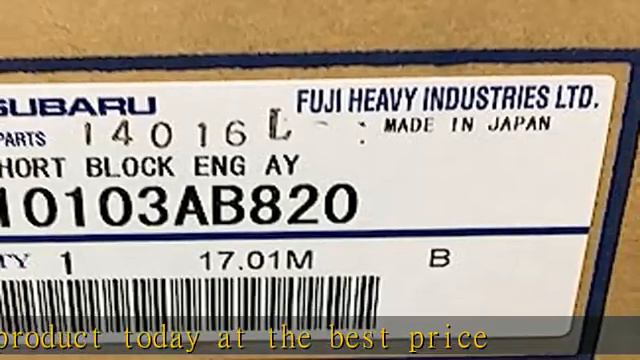 Genuine OEM SUBARU Legacy Forester Impreza SHORT BLOCK Engine EJ253 2006 up 2.5 смотреть онлайн