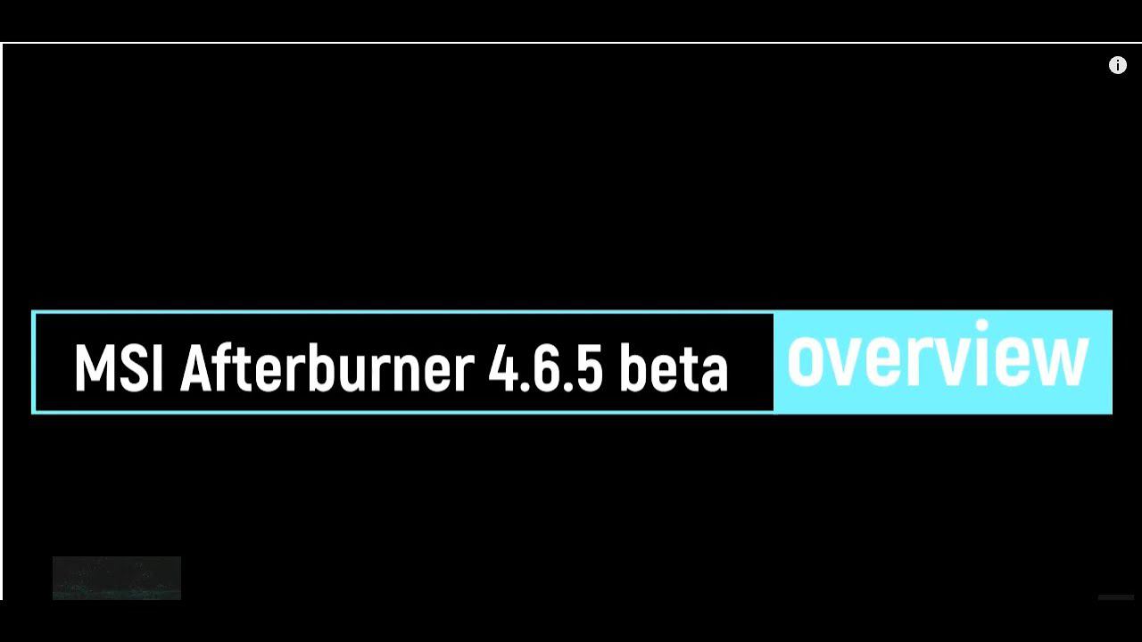MSI Afterburner 4.6.5. (BETA 4) Program Overview, Features Of Settings