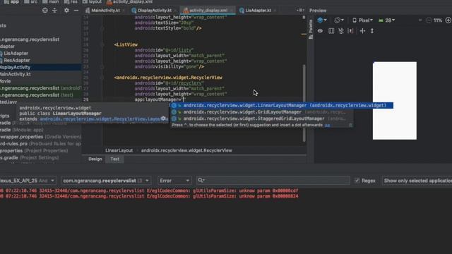 Eksperimen | ListView atau RecyclerView? смотреть онлайн