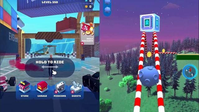 Race Master 3D Vs Sky Rolling Balls - SpeedRun All Levels Gameplay Android, iOS #333 смотреть онлайн