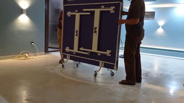 теннисный стол на колёсах