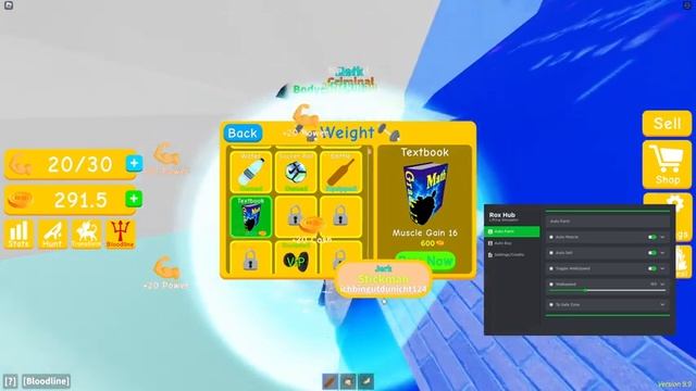 Roblox Lifting Simulator Script Gui Auto Farm смотреть онлайн