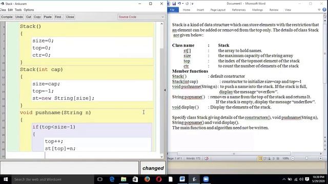 PUSH and POP in Stack || JAVA FOR ISC || By : Piyush Sir смотреть онлайн