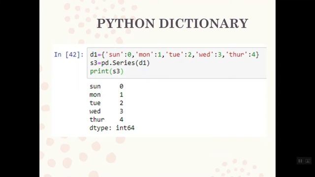 Python Pandas - Series Part1 смотреть онлайн