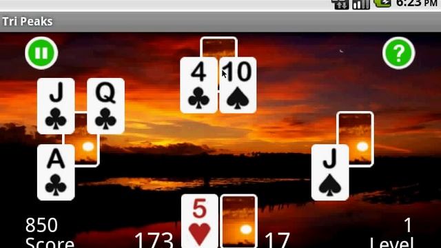Tri Peaks - Android Card Game смотреть онлайн