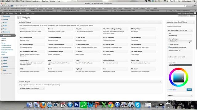 How to us widgets in wordpress theme. смотреть онлайн