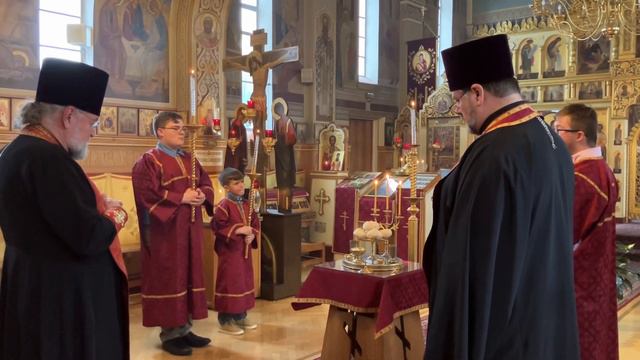 June 17 2023 Всенощная 02 фрагмент All Night Vigil Всех Российских Святых Осв. Пшенцы, Вина, Елея смотреть онлайн