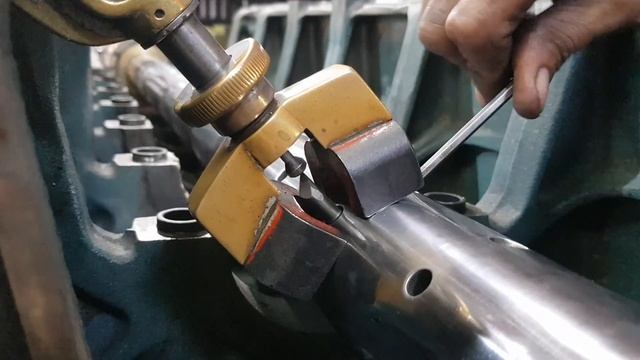 Engine Block Crankshaft Main Line Repiar | Daewoo Block Restoration смотреть онлайн