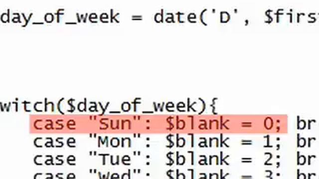 How to Create a PHP Calendar смотреть онлайн