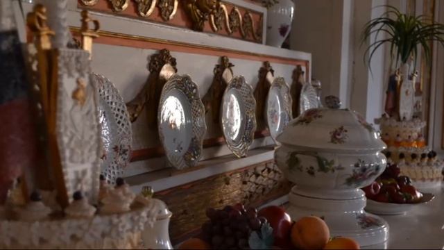 Экскурсии по усадьбе Кусково. Парадная столовая смотреть онлайн