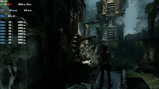 FX не раскрывает GTX1070)))))))FX8320Е и GTX1070 Rise Of The Tomb Raider, Ultra Settings