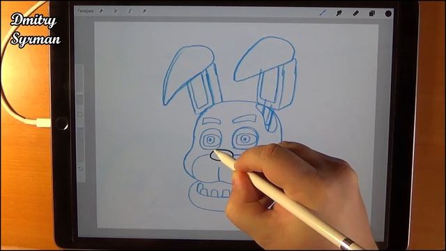 How to draw Bonnie, FNAF, Как нарисовать Бонни смотреть онлайн