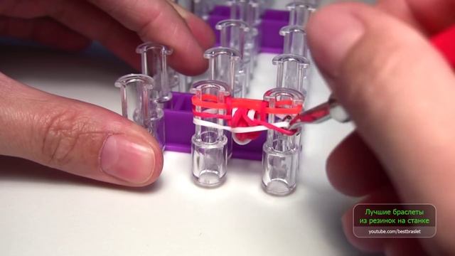 Браслет СОРОКОНОЖКА ☼☼☼☼ из резинок на станке ☼☼☼☼ Как плести из резинок Rainbow loom смотреть онлайн