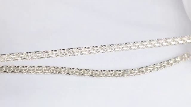 Серебряная цепочка - плетение Бисмарк 4,5 мм. | Silver Chain смотреть онлайн