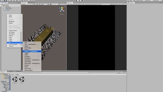 Меню в AR приложении & SDK Vuforia | Адаптивный интерфейс Unity | переключение между сценами смотреть онлайн