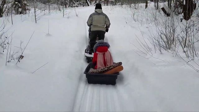 Поездка на Мотособаке SnowDog.