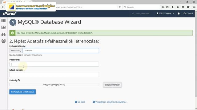 CMS TÁRHELY - MySql adatbázis létrehozása смотреть онлайн