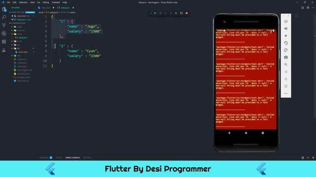 JSON In Flutter | Working With Simple And Complex JSON By Desi Programmer смотреть онлайн