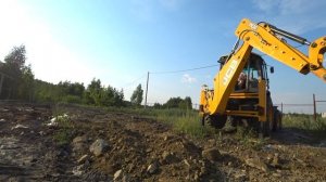 JCB DOZER AMAZING WORK IN SANDY PLACE - JCB 3DX BACKHOE LOADER LOADING GRAVEL IN TRUCK - JCB VIDEO