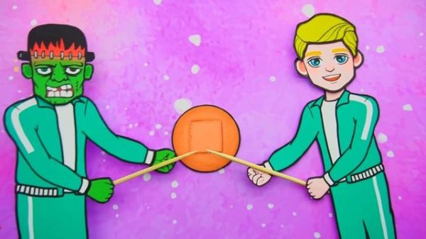 Paper Dolls Dress Up - SQUID GAME Good Mother VS Sinister Doll Paper Crafts - WOA Doll Channel