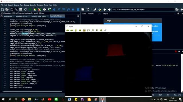 Menghitung jumlah objek berwarna dengan metode HSV dan RGB смотреть онлайн
