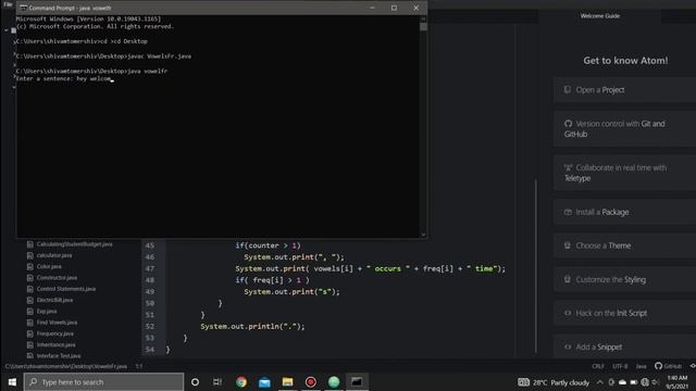 Count Vowel Alphabets in a Sentence Project In JAVA | How Many Vowel Alphabets you use in Sentence смотреть онлайн