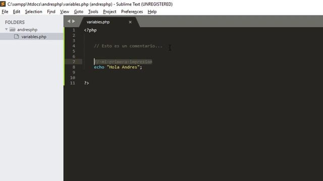 VARIABLES, IMPRESION EN PANTALLA, CONCATENACION, COMENTAR CODIGO ? Curso de php desde cero #2 смотреть онлайн