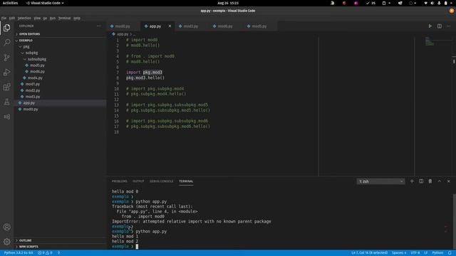 Como fazer imports relativos em Python (from .. import xyz) | Python 003 смотреть онлайн