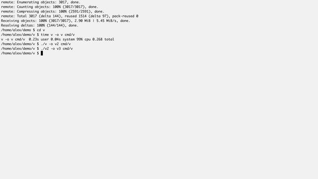 Building V from source in 0.3 seconds. Fast compilation speed & easy bootstrapping demo. смотреть онлайн