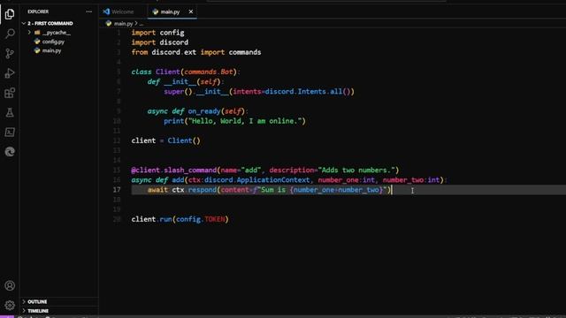 Discord Bot Tutorials 2 - Slash Commands смотреть онлайн