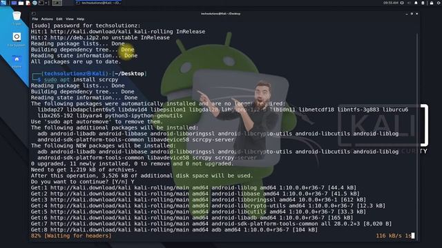 How to Install Scrcpy on Kali Linux 2021.3 | Android Screen Mirroring on Kali Linux using Scrcpy смотреть онлайн