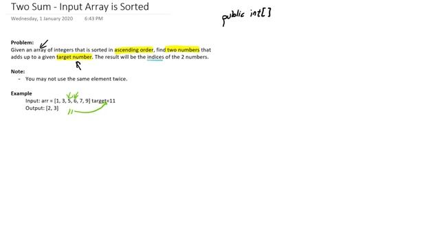 Two Sum Sorted Input Array - Acing the Facebook Coding Interview | JDTechTips смотреть онлайн
