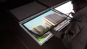 Тонкая световая панель КРИСТАЛЛАЙТ (crystalight) 0,75*1,10 м.